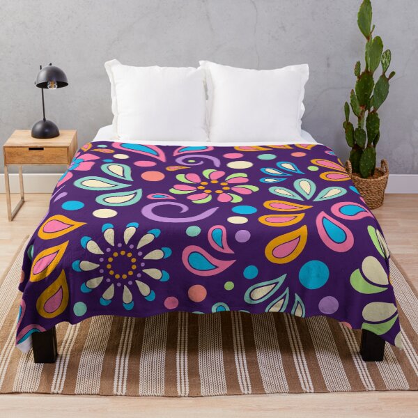 Item preview, Retro Paisley Flower Power Bohemian Hand Drawn Art designed and sold by Alondra.