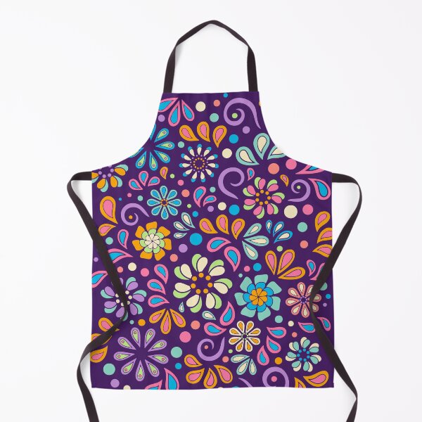 Item preview, Retro Paisley Flower Power Bohemian Hand Drawn Art designed and sold by Alondra.