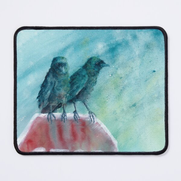 Item preview, Stop in the Name of the Caw II Watercolor Painting designed and sold by Valerie Englehart.
