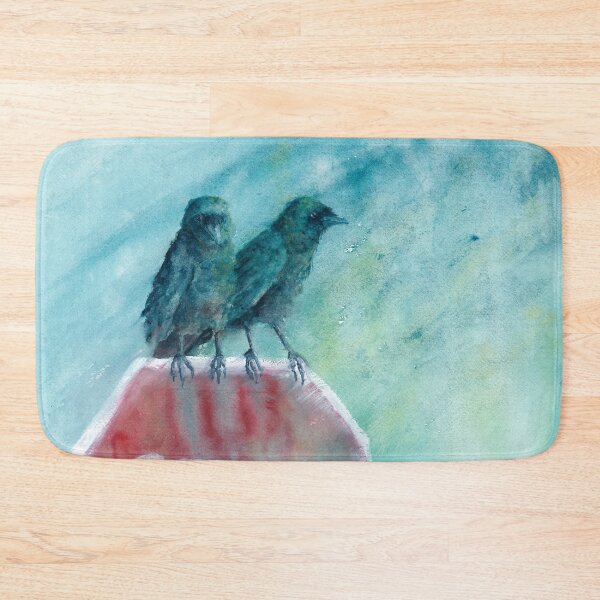 Item preview, Stop in the Name of the Caw II Watercolor Painting designed and sold by Valerie Englehart.