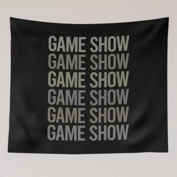 Item preview, Gray Text Art Game Shows TV Show designed and sold by StoreCalamity.