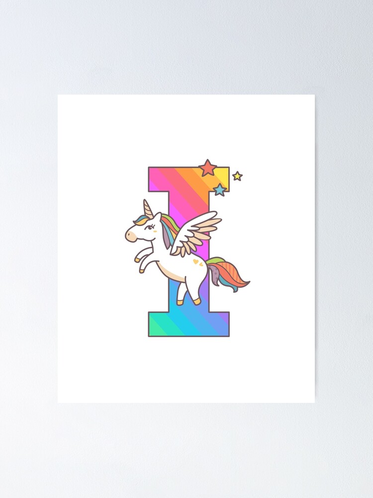 Initial A Unicorn Alphabet Letter Gift Shirt For Girls Adult