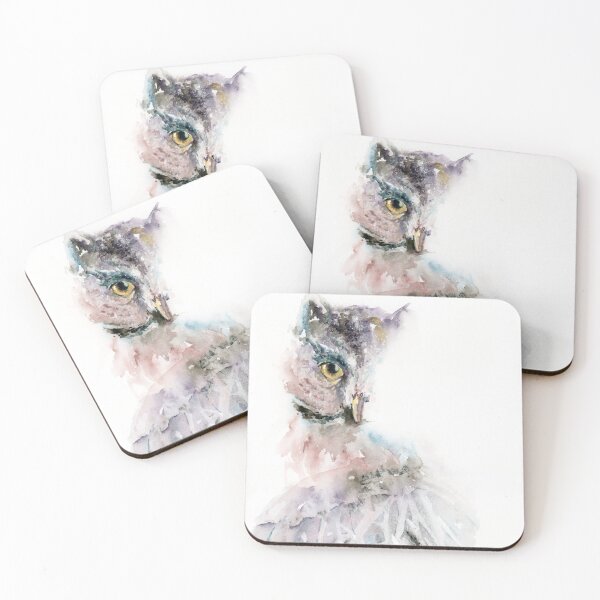 Item preview, The Rest of the Owl Watercolor Painting designed and sold by Valerie Englehart.