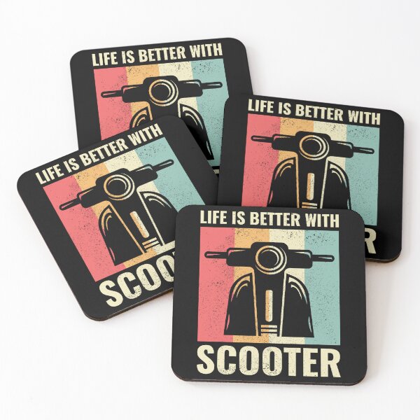 Item preview, Scooter Rider Scootering Motorcycle Vintage Retro designed and sold by CuteDesigns1.