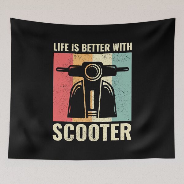 Item preview, Scooter Rider Scootering Motorcycle Vintage Retro designed and sold by CuteDesigns1.
