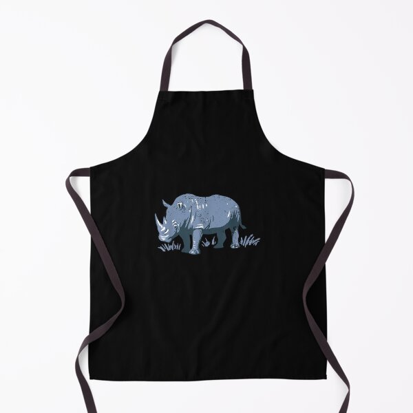Item preview, Blue Rhino On A Blue Grass, Blue Rhinoceros Drawing designed and sold by aaronbolser.