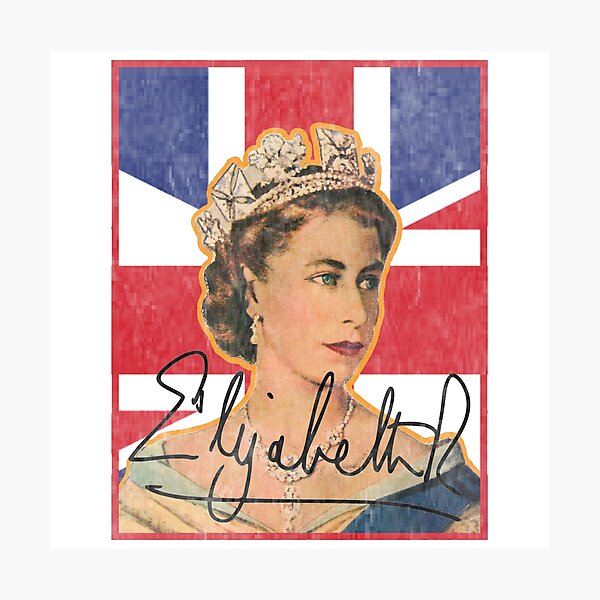 "Vintage Queen Elizabeth Alexandra Mary RIP Queen Elizabeth Thank You