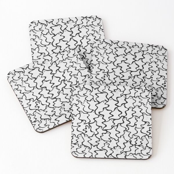 Item preview, Ghosts Pattern Black designed and sold by Etienne Ranc.