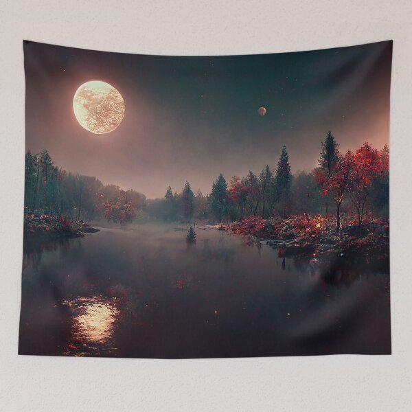 Item preview, Burning Moon designed and sold by dreamworldscape.