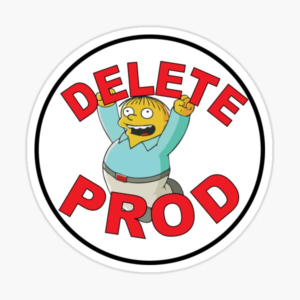 DELETE PROD Sticker