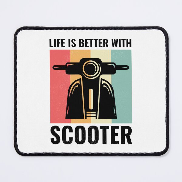 Item preview, Scooter Rider Scootering Motorcycle Vintage Retro designed and sold by CuteDesigns1.