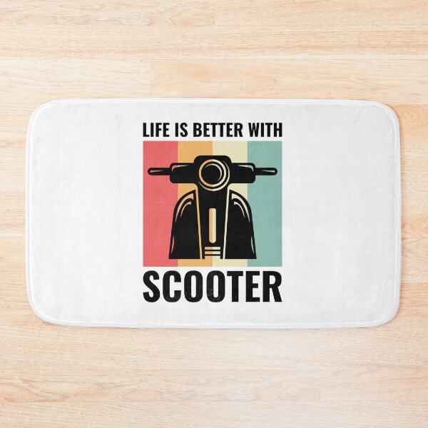 Item preview, Scooter Rider Scootering Motorcycle Vintage Retro designed and sold by CuteDesigns1.