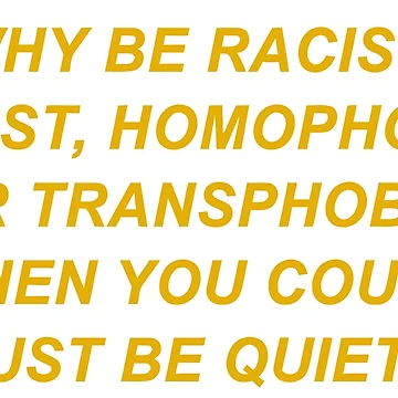 Artwork thumbnail, Why Be Racist Pride by junlight