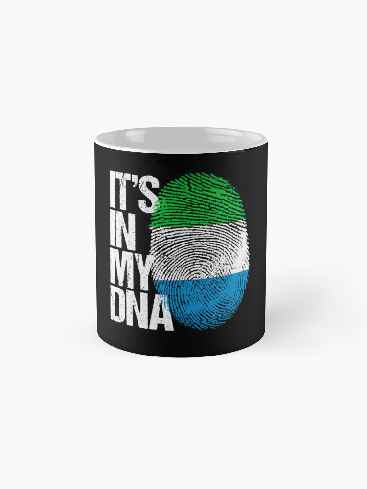 Discover Sierra Leone Its In My DNA - Sierra Leone Sierra Leonean Flag In Thumbprin Coffee Mugs
