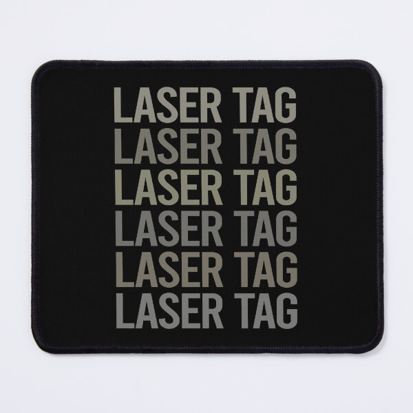 Item preview, Gray Text Art Laser Tag designed and sold by StoreCalamity.