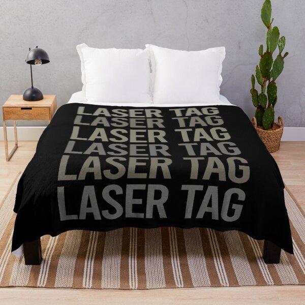 Item preview, Gray Text Art Laser Tag designed and sold by StoreCalamity.