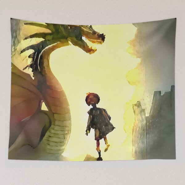 Item preview, Chica Dragón - Amigo o Comida designed and sold by DiscoGypsyFish.