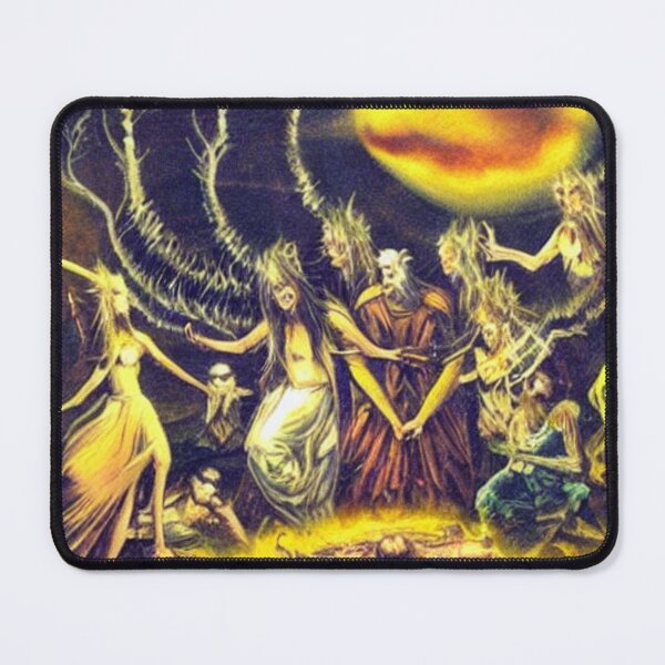 Item preview, cults arise from ego sick with poltergeists and demons by @ai_curio_bot designed and sold by botprompts.