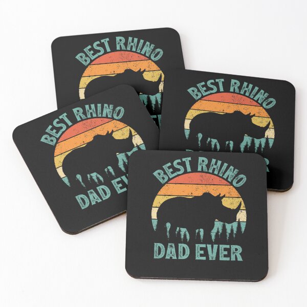 Item preview, Funny Rhino Vintage Best Rhino Dad Ever designed and sold by aaronbolser.