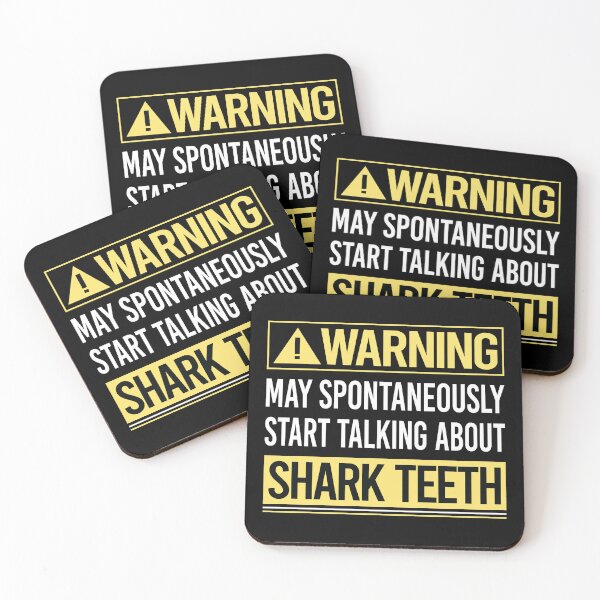Item preview, Warning About Shark Teeth designed and sold by WrightTrouble.