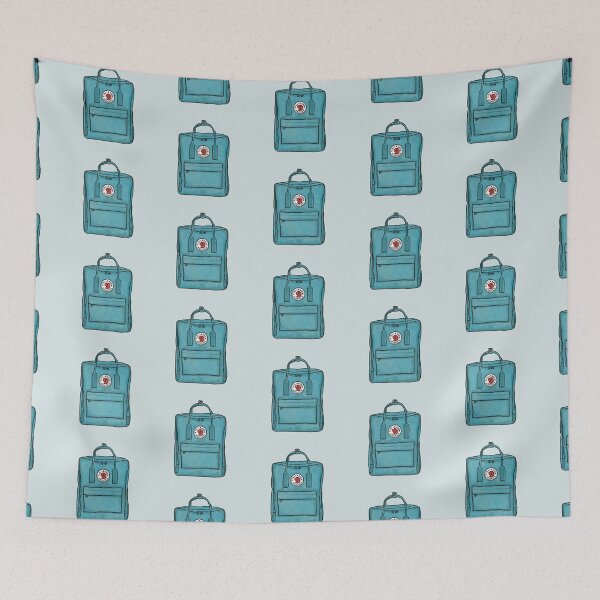 Item preview, Aesthetic Backpack School Bag Pastel Blue Green designed and sold by northernhugs.