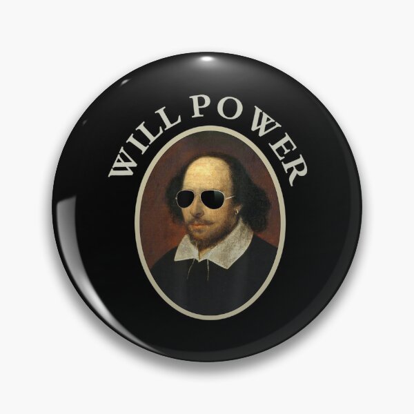 Item preview, William Shakespeare Will Power Art-Positive Quote designed and sold by HildaLin.