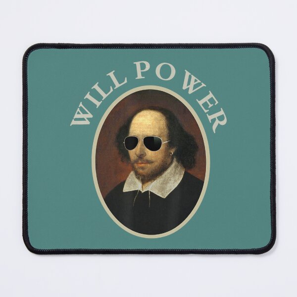 Item preview, William Shakespeare Will Power Art-Positive Quote designed and sold by HildaLin.