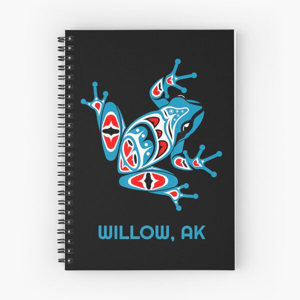 Item preview, Willow Alaska Red Blue Frog Pnw Indian Art Native American designed and sold by HildaLin.