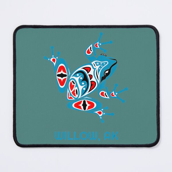 Item preview, Willow Alaska Red Blue Frog Pnw Indian Art Native American designed and sold by HildaLin.