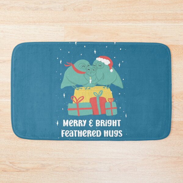 Item preview, Merry and Bright feathered hugs - Owls Greetings collection - BGYR designed and sold by MaddaMom.