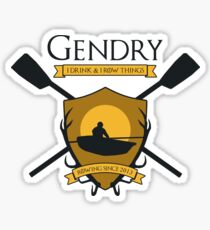 GoT Gendry - Rowing Since 2013 (Light Colored Tees) Sticker