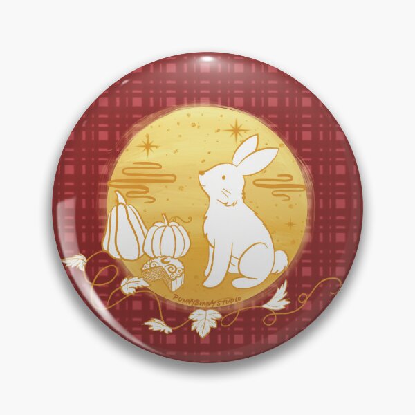Item preview, Mooncake X Pumpkin Pie Bunny designed and sold by punnybunnystudio.