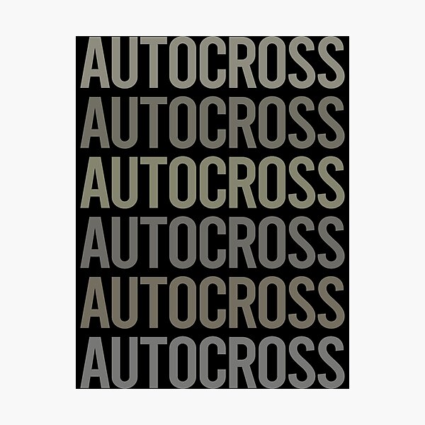 Item preview, Gray Text Art Autocross designed and sold by StoreCalamity.