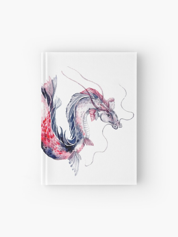 Koi Dragon Hardcover Journal By Goosi Redbubble