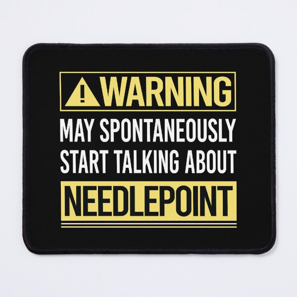 Item preview, Warning About Needlepoint Canvas Work designed and sold by WrightTrouble.