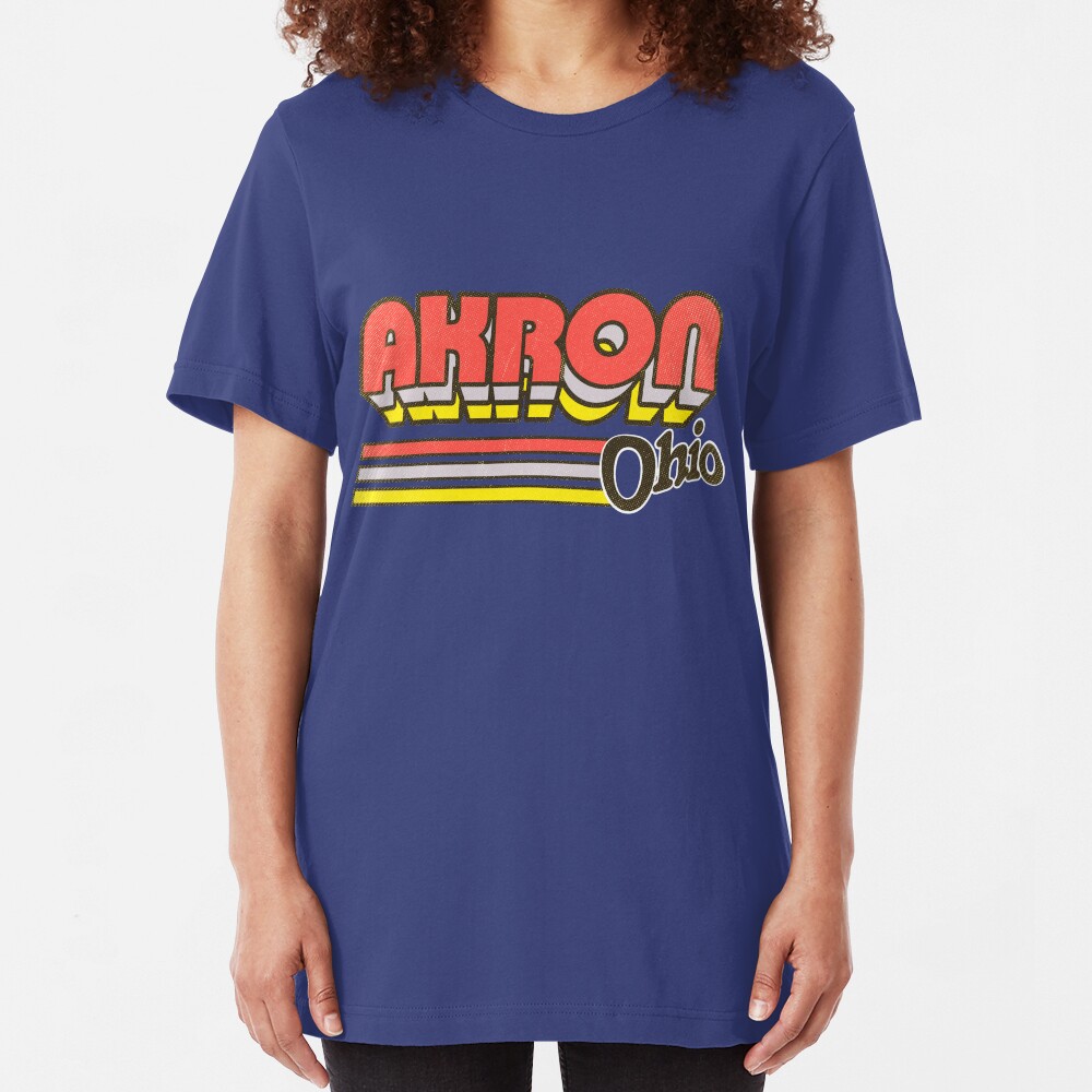 Akron, OH | City Stripes Slim Fit T-Shirt