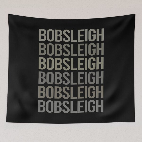 Item preview, Gray Text Art Bobsleigh Bobsled designed and sold by StoreCalamity.