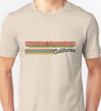 Huntington Beach, CA | City Stripes Unisex T-Shirt