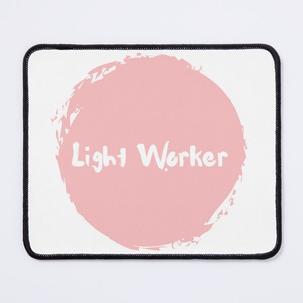 Item preview, Light Worker | White Text on Pink | High Vibrational  designed and sold by FrequencyV.