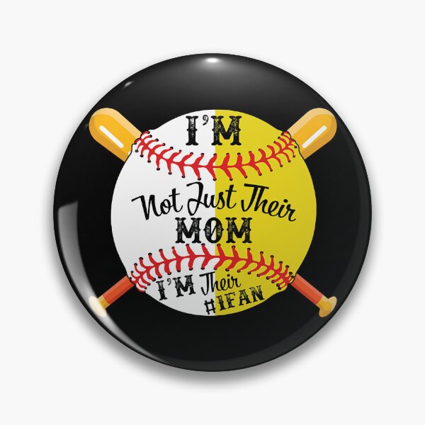 Item preview, I'm Their Number 1 Fan Softball Baseball Mom designed and sold by MichelSorour.