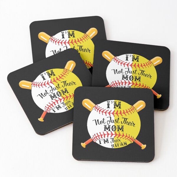 Item preview, I'm Their Number 1 Fan Softball Baseball Mom designed and sold by MichelSorour.