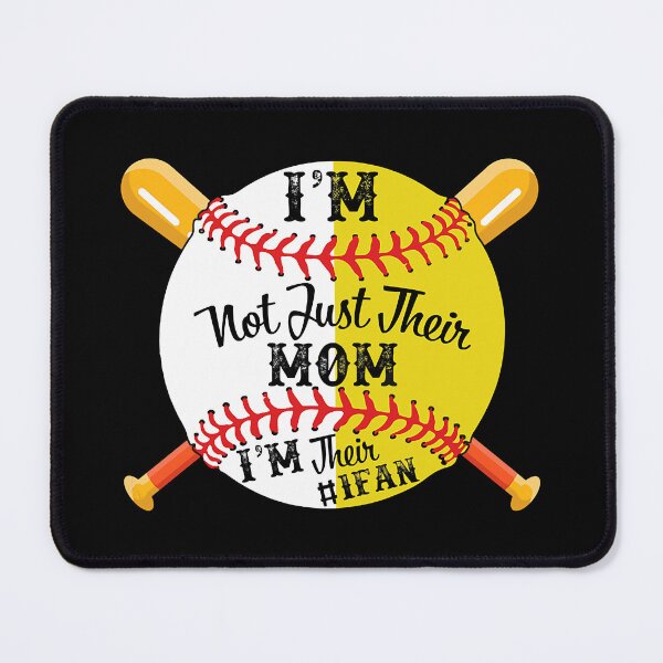 Item preview, I'm Their Number 1 Fan Softball Baseball Mom designed and sold by MichelSorour.