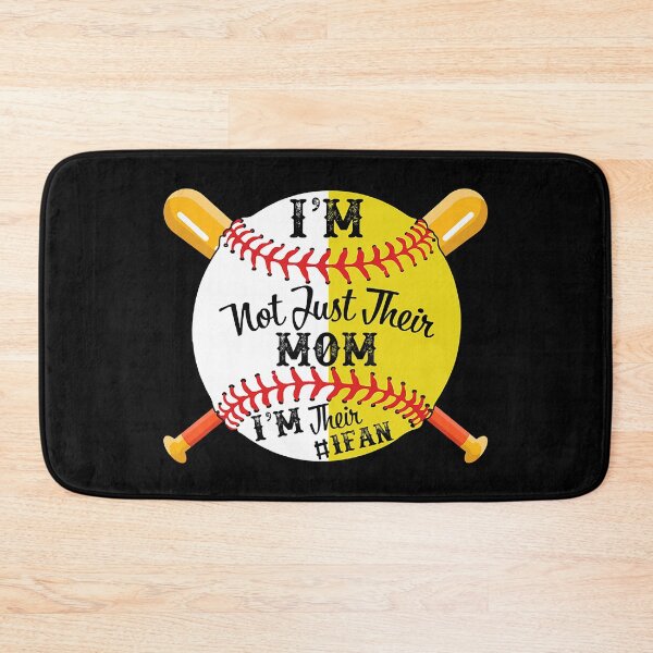 Item preview, I'm Their Number 1 Fan Softball Baseball Mom designed and sold by MichelSorour.
