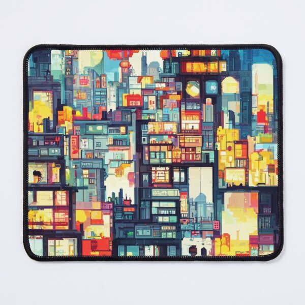Item preview, Colorful pixel city. designed and sold by Misterplankton.