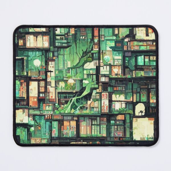 Item preview, Green pixel city. designed and sold by Misterplankton.