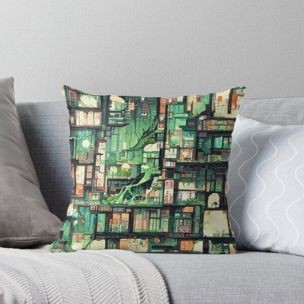 Item preview, Green pixel city. designed and sold by Misterplankton.