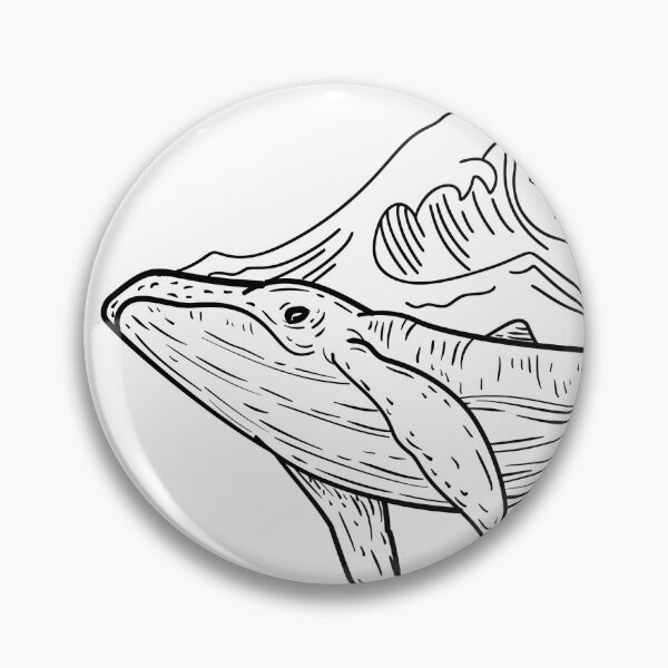 Item preview, Sea Whale designed and sold by Feathery Lines.