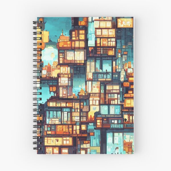 Artikelvorschau, Eine nächtliche Pixelstadt. entworfen und verkauft von Misterplankton.