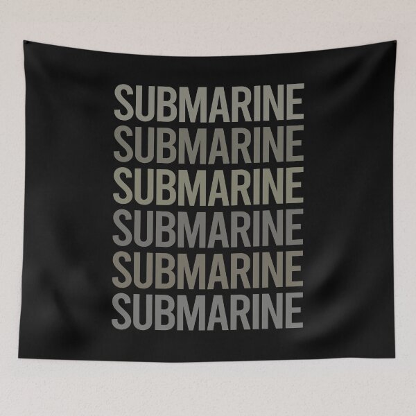 Item preview, Gray Text Art Submarine designed and sold by StoreCalamity.