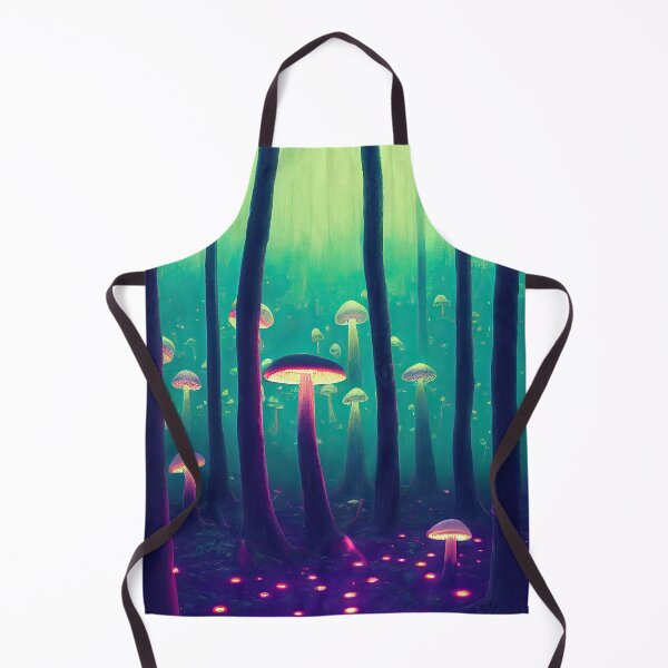 Item preview, Mushroom enchanted forest in neon lights designed and sold by mrlongfield.